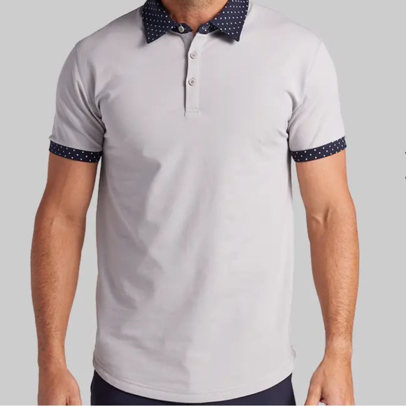 BYLT Basics Other - BYLT Drop Cut Lux Dotted Polo